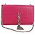 Bolso de Hombro con Cadena SAINT LAURENT de Cuero Rosa Plata 175043SAM