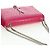 Bolso de Hombro con Cadena SAINT LAURENT de Cuero Rosa Plata 175043SAM - vista 7