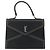 SAINT LAURENT Sac à main en cuir noir or Auth 177280A Doré - vue 13