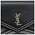SAINT LAURENT Sac à main en cuir noir or Auth 177280A Doré - vue 17