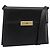 Sac à bandoulière Christian Dior en cuir noir et or Auth 177312 Doré