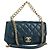 CHANEL Matelasse 23 Chain Bag Lamb Skin 2way Navy Gold CC Auth ep14001SAM D'oro Blu navy