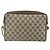 Borsa GUCCI GG Supreme Web Sherry Line PVC Beige Oro 119 02 088 Auth 178473 D'oro - vista 2
