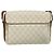 Borsa a Spalla GUCCI GG Supreme PVC Bianco Oro 904 02 084 Auth 178115 D'oro - vista 2