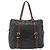PRADA Tote Bag Leder Schwarz Silber Auth 178161 - Ansicht 2