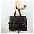 PRADA Tote Bag Leder Schwarz Silber Auth 178161 - Ansicht 24