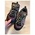 Rhyton Gucci Sneakers Flashtrek Paisley Nero Bianco Rosso Blu - vista 3