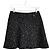 Chanel Mini gonna svasata in tweed con paillettes Fall 2002 Nero