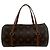 Louis Vuitton Papillon Mini Boston Tasche aus Leder Braun - Ansicht 3