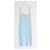 Alessandra Rich Vestido Midi de Punto Rayado Turquesa - vista 2