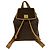 Céline Celine Vintage Macadam Blazon Triomphe Leder Rucksack Braun