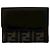 Fendi Vintage Zucca FF Pattern Bi-Fold Wallet Brown Black