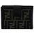 Fendi Vintage Zucca FF Pattern Bi-Fold Wallet Brown Black - view 2