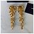 Saint Laurent Orecchini a Clip XXL Fiori Dorati D'oro - vista 2