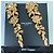 Saint Laurent Orecchini a Clip XXL Fiori Dorati D'oro - vista 3