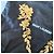 Saint Laurent Orecchini a Clip XXL Fiori Dorati D'oro - vista 7