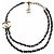 Collana a Doppia Catena con Logo Coco di Chanel Blu - vista 2