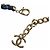 Collana a Doppia Catena con Logo Coco di Chanel Blu - vista 6