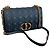 Borsa Dior Caro in pelle blu degradé