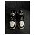 Amiri Skeleton Sneakers Low Top Nero Bianco - vista 3
