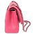 Borsa a tracolla Chanel Double Flap in agnello rosa - vista 4