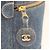 Borsa vanity verticale in denim Chanel A01998 - vista 6