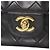 Timeless Borsa a tracolla Chanel A01112 in pelle di agnello nera Nero - vista 6