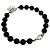 Tiffany & Co Bracciale Tiffany Heart Knock Onyx Nero Argento - vista 3