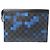 Pochette Voyage MM da uomo Louis Vuitton Nero Blu - vista 2