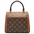 Borsa a Spalla Louis Vuitton Dauphine Capital Marrone Monogramma - vista 2