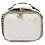 Vanity Beauty case Chanel Beige Small CC in pelle di vitello stropicciata