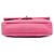 Chanel Pink Croc Quilted Jersey Reissue 2.55 Double Flap 225 Rosa - vista 3