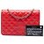 Chanel Rote CC gesteppte Lammleder Wallet on Chain - Ansicht 7
