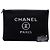 Clutch Chanel Black Large Wool Felt Deauville O Case Nero - vista 7