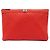 Clutch Chanel Boy O Case in agnello con chevron rosso grande e doppia cucitura