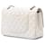 Chanel White Medium Classic Caviar Double Flap Bianco Crudo - vista 2