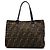 Fendi Tote aus braunem Zucca-Canvas