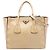 Borsa Prada Beige Glace Calf Twin Pocket Double Handle