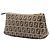 Fendi Pouch aus braunem Zucca-Canvas - Ansicht 2