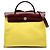 Hermès Yellow Toile Herbag Zip 31 Bordò