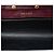 Clutch Bibliotheque Prada in Saffiano rosso e pelle City con catena Bordò - vista 4