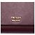 Clutch Bibliotheque Prada in Saffiano rosso e pelle City con catena Bordò - vista 5