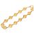 Collana Chanel Gold CC placcata oro trapuntata diamante D'oro - vista 4
