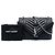 Borsa College Monogram Triquilt in pelle di pecora nera Medium Saint Laurent Nero - vista 7
