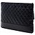 Chanel Black Large Aged Calfskin Gabrielle O Case Clutch Nero - vista 2
