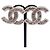 Brincos de metal Chanel Coco Mark para mulher - vista 2
