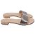 Sandali piatti decorati Stuart Weitzman in pelle argento