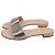 Sandali piatti decorati Stuart Weitzman in pelle argento - vista 4
