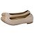 Sapatilhas acolchoadas Stuart Weitzman em couro bege - vista 4