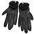 Autre Marque Causse Gantier Schwarze Lederhandschuhe mit Ketten-Detail